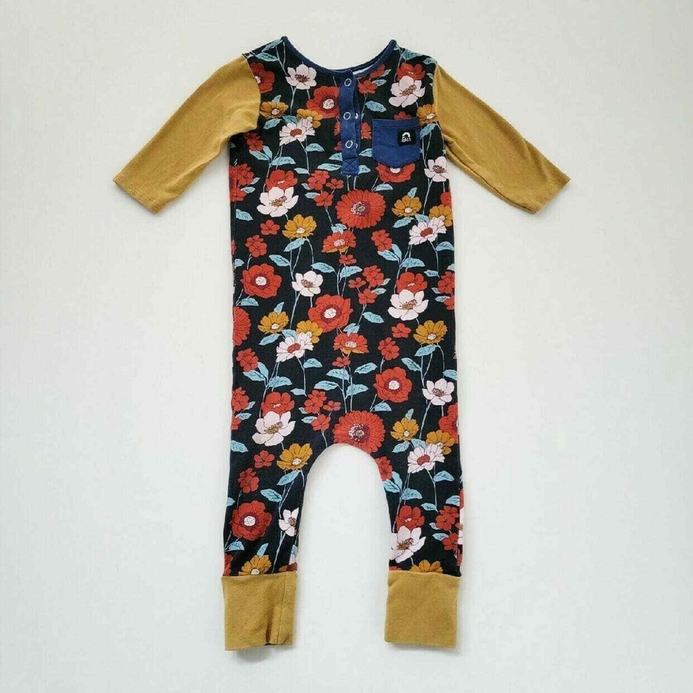 Rags Henley Pocket Romper | 2T